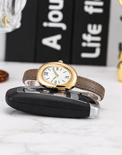 Load image into Gallery viewer, Bracelet Watch for Women - Elegant 24mm Oval Dial Bangle Watch - Gold Jewelry Style Quartz Wristwatch - Dainty Vintage