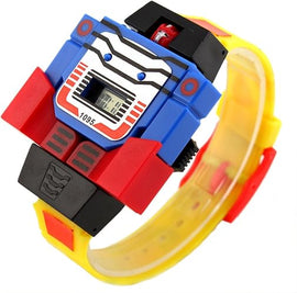 Boys Girls Children Kids Digital Watch Transformers Bumblebee Cartoon Wristwatch Watch for Kids - Kids Gifts